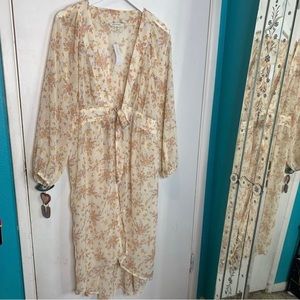 NWOT American Eagle Floral Maxi Kimono